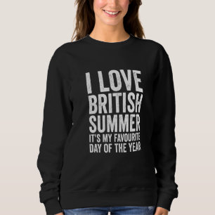 Camiseta Engraçado Eu Adoro Previsão de Tempo de Verão Brit