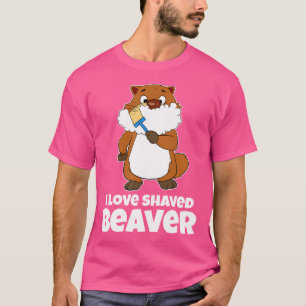 Camiseta Engraçado Eu Adoro Shavor Raccoon Razor
