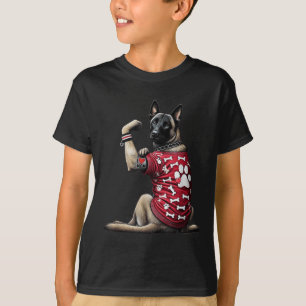 Camiseta Engraçado Eu Amo A Mãe Tattoto Mãe Malinois Belga