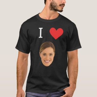 Camiseta Engraçado Eu Amo Foto da Esposa Personalizada Mari