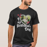 Camiseta Engraçado Eu Amo Meu Cachorro Namorada<br><div class="desc">Imprima sua namorada e comece uma nova tendência do TikTok com esta adorável teia engraçada que diz "I (coração) my Namorada Dog". Esta camiseta engraçada pode ser personalizada com uma foto do seu cão namorada. Todo texto pode ser personalizado na seção Personalizar.</div>