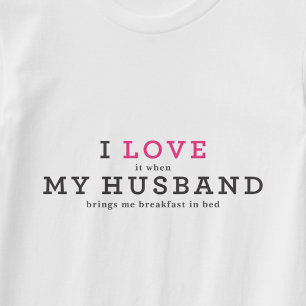 Camiseta Engraçado Eu Amo Meu Marido