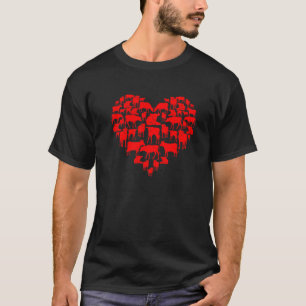 Camiseta Engraçado Eu Amo Meus Amantes De Vacas Fazendeiros