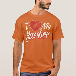 Camiseta Engraçado Eu Amo Minha Barbearia Barbershop Barber