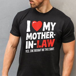 Camiseta Engraçado Eu Amo Minha Mãe De Direito Ela Comprou