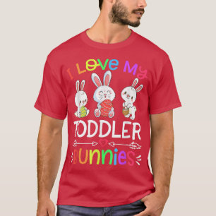 Camiseta Engraçado Eu Amo O Meu Bebê Bunnies Professora Pás