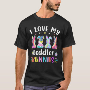 Camiseta Engraçado Eu Amo O Meu Bebê Bunnies Professora Pás