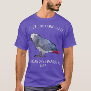 Camiseta Engraçado, Eu Apenas Amo Pais Africanos De Cinza