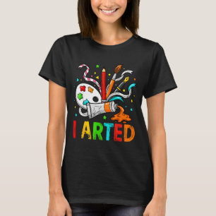 Camiseta Engraçado Eu Artede Arte Humor Legal Gráfico Color