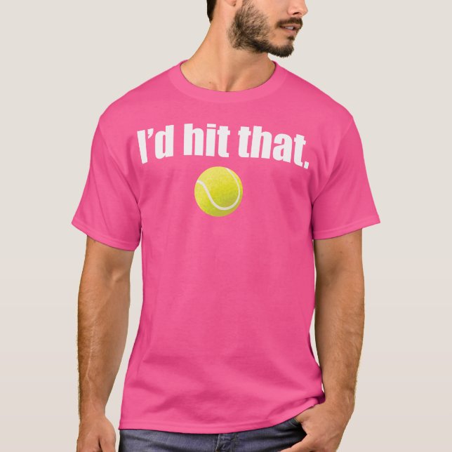 Camiseta Engraçado Eu Atingiria Aquela Tênis (Frente)