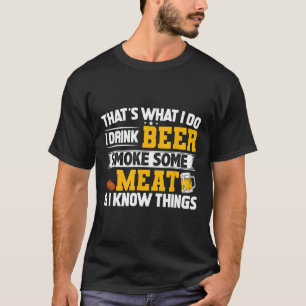 Camiseta Engraçado Eu Beber Cerveja Fumar Alguma Carne E Eu