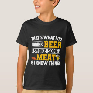 Camiseta Engraçado Eu Beber Cerveja Fumar Alguma Carne E Eu