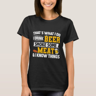 Camiseta Engraçado Eu Beber Cerveja Fumar Alguma Carne E Eu