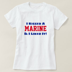Camiseta Engraçado "Eu Beijei Um Marinho E Gostei Dele!" Ca