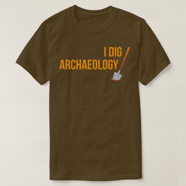 Camiseta Engraçado Eu Canto Design de Arqueologia (Frente do Design)