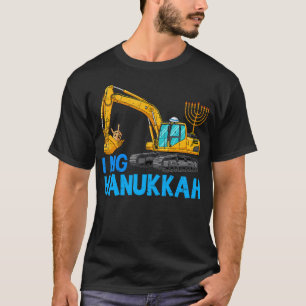 Camiseta Engraçado Eu Cavo Excavadeira Hanukkah Construção