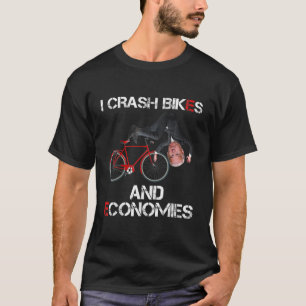 Camiseta Engraçado Eu Chocar Bikes E Economias Joe Biden Fa