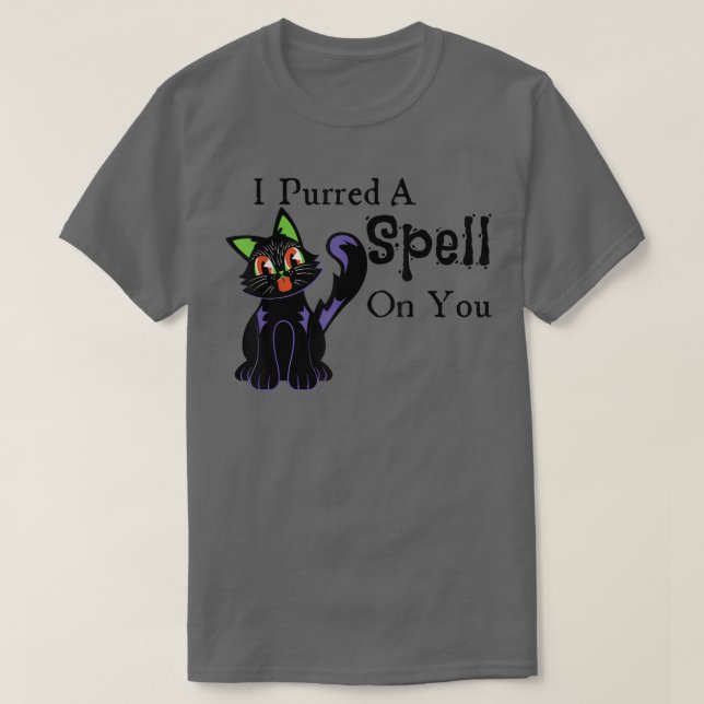 Camiseta Engraçado Eu Coloquei Um Feitiço Em Você Retrô Bla (Frente do Design)