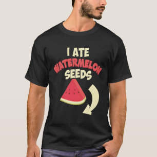 Camiseta Engraçado Eu Comi Melancia Seeds Legal Mulheres Gr