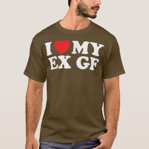 Camiseta Engraçado Eu Cortar Meu E GF Eu Amo Meu E Namorada