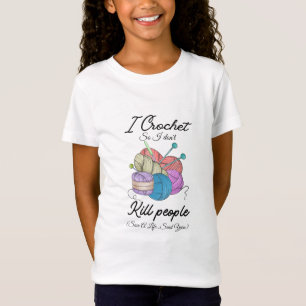Camiseta Engraçado Eu Crochê Salva Uma Vida Arte De Fio