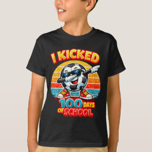 Camiseta Engraçado Eu Dei 100 Chutes Em 100 Dias De Escola 