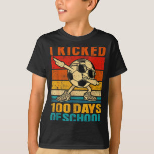 Camiseta Engraçado Eu Dei 100 Chutes Em 100 Dias De Escola 