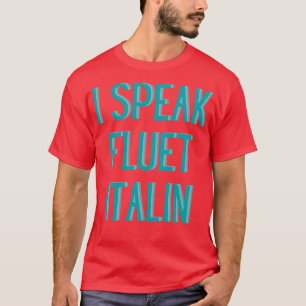 Camiseta engraçado eu falo italiano fluente