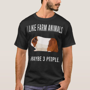 Camiseta Engraçado Eu Gosto De Animais De Fazenda De Suín