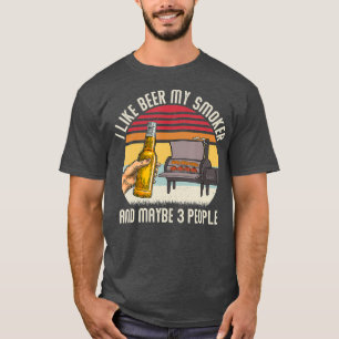Camiseta Engraçado Eu Gosto De Cerveja, Minha Fumadora E T