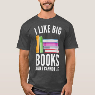 Camiseta Engraçado Eu Gosto De Grandes Livros E Não Posso M
