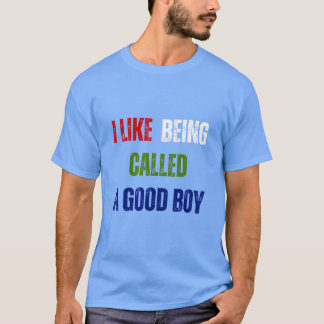Camiseta Engraçado Eu Gosto De Ser Chamado De Bom Menino