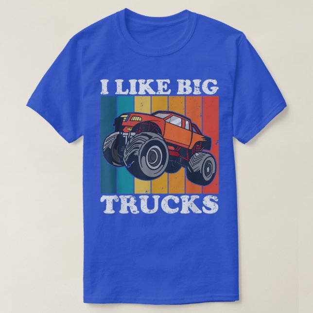Camiseta Engraçado Eu Gosto De Truques De Monstro Grande (Frente do Design)