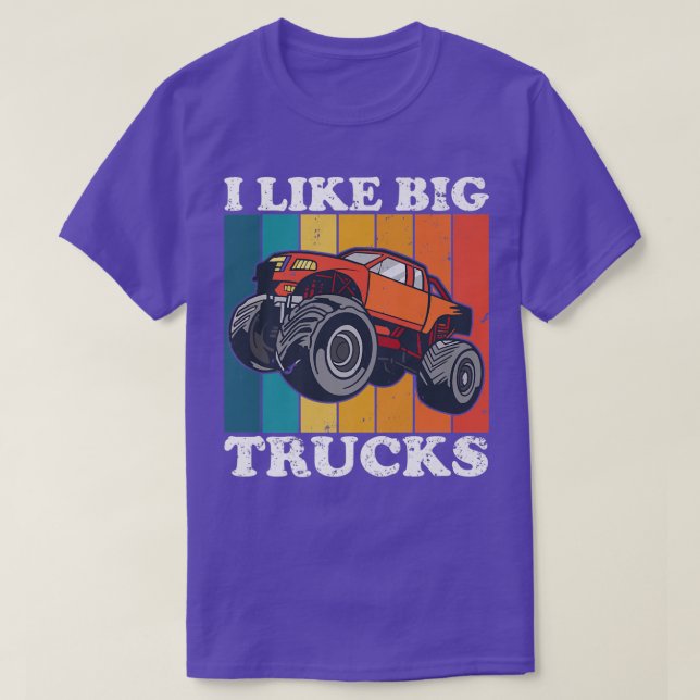 Camiseta Engraçado Eu Gosto De Truques De Monstro Grande (Frente do Design)