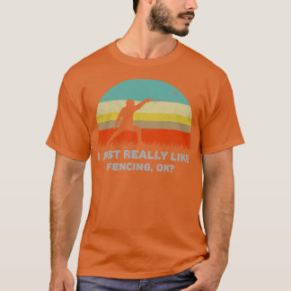 Camiseta Engraçado Eu Gosto Muito De Esgrima Ok Design