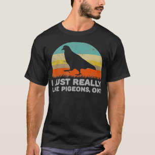 Camiseta Engraçado, Eu Gosto Muito De Pombos