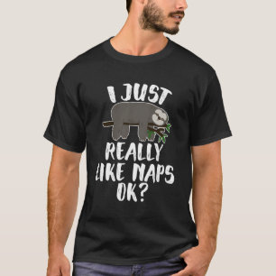 Camiseta Engraçado, Eu Gosto Muito De Soneca, Ok, Bonita La