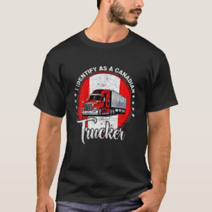 Camiseta Engraçado Eu Identifico Como Um Con Canadiano Da