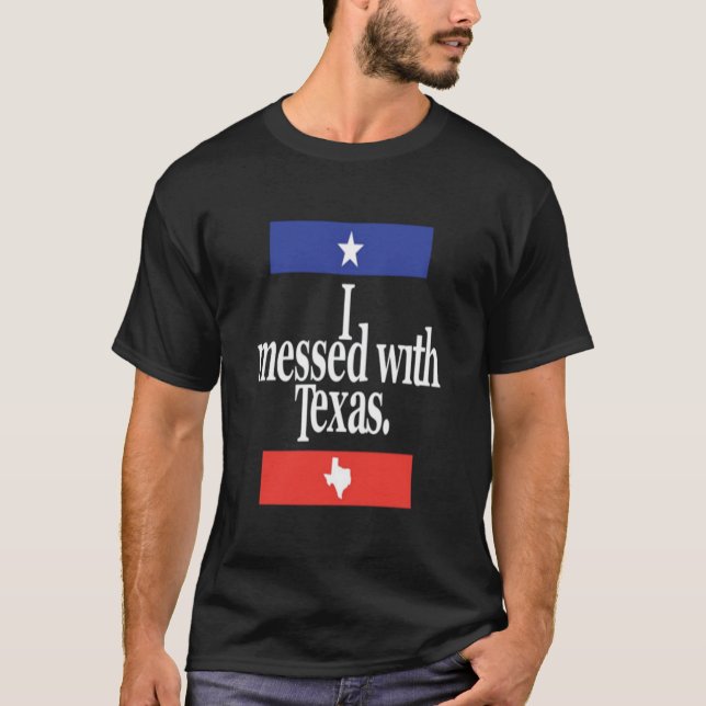 Camiseta Engraçado Eu Me Misturei Com O Texas (Frente)