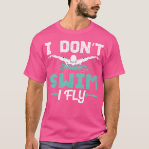 Camiseta Engraçado Eu Não Natação Voar Natação Praticar Nat