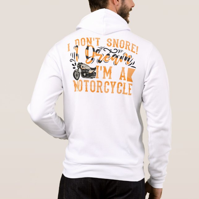 Camiseta Engraçado eu não ronco eu sonho eu sou um presente (Verso)