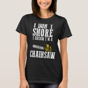 Camiseta Engraçado eu não ronco os homens dotados Legal L