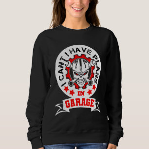 Camiseta Engraçado eu não ter planos no Garage Car Mecha