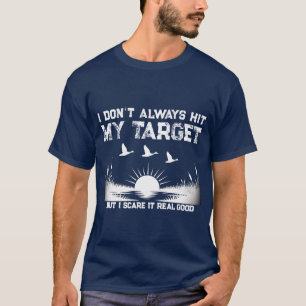 Camiseta Engraçado, Eu Nem Sempre Acerto Meu Alvo Caçando P