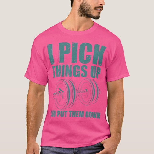 Camiseta Engraçado Eu Pegar Coisas Colocá-Las No Presente B (Frente)