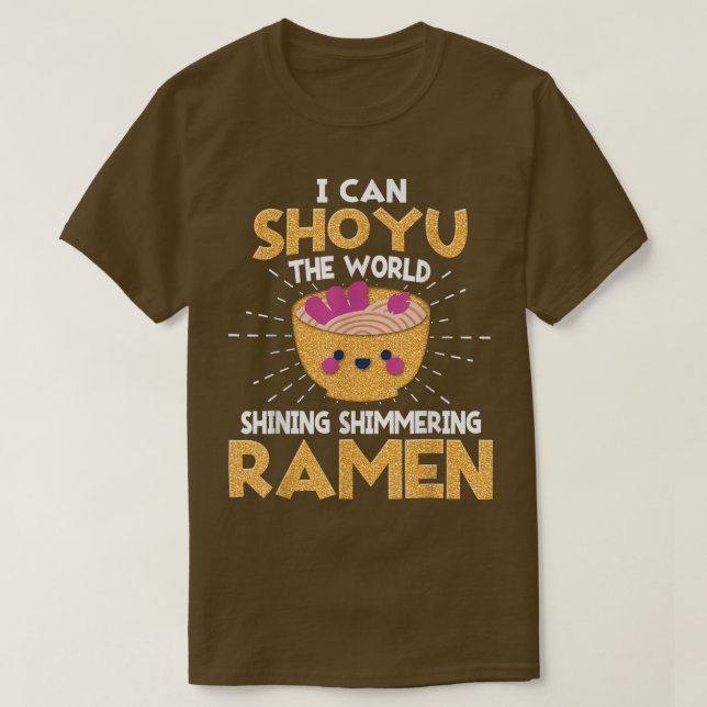 Camiseta Engraçado Eu Posso Atirar Em Pun Ramen (Frente do Design)