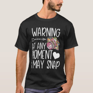 Camiseta Engraçado eu posso pegar uma câmara de presente de