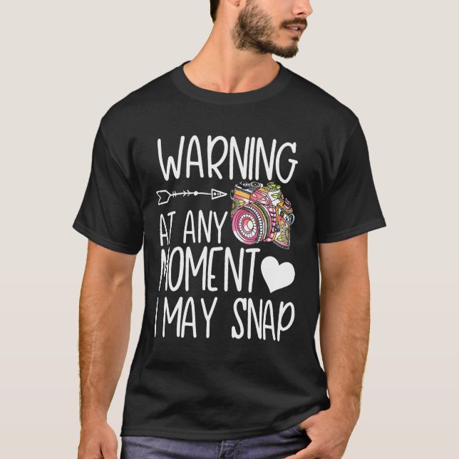 Camiseta Engraçado eu posso pegar uma câmara de presente de (Frente)