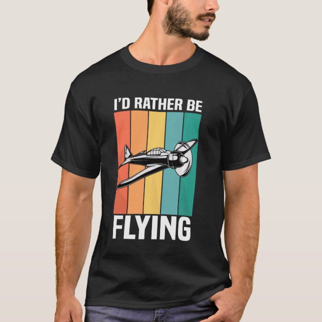 Camiseta Engraçado Eu Preferencialmente Que Esteja Voando A (Frente)