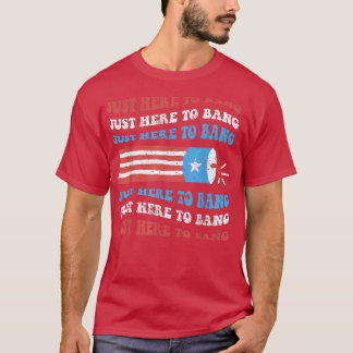 Camiseta Engraçado eu só estou aqui para pegar o Tee Quarto